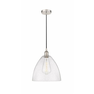 Edison Dome - 1 Light Cord Hung Mini Pendant In Industrial Style-13.75 Inches Tall and 12 Inches Wide - 1289743