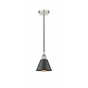 Smithfield - 1 Light Cord Hung Mini Pendant In Industrial Style-8.25 Inches Tall and 6.5 Inches Wide