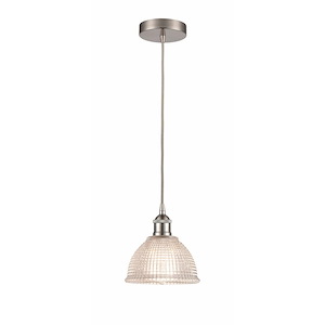 Arietta - 1 Light Cord Hung Mini Pendant In Industrial Style-8.75 Inches Tall and 8 Inches Wide - 1289758