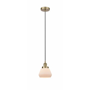 Fulton - 1 Light Mini Pendant In Industrial Style-9 Inches Tall and 6.75 Inches Wide - 1289814