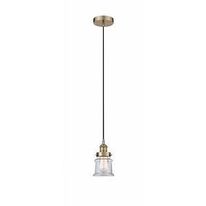 Canton - 1 Light Mini Pendant In Industrial Style-9.25 Inches Tall and 5.25 Inches Wide