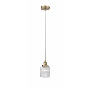 Colton - 1 Light Mini Pendant In Traditional Style-9.75 Inches Tall and 5.5 Inches Wide