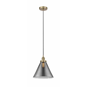 Cone - 1 Light Mini Pendant In Industrial Style-14.75 Inches Tall and 12 Inches Wide