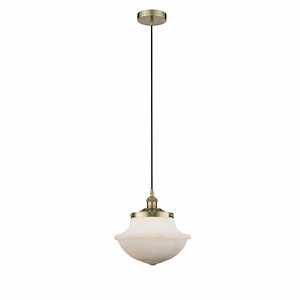 Oxford - 1 Light Cord Hung Mini Pendant In Modern Style-12.13 Inches Tall and 11.75 Inches Wide - 1311300