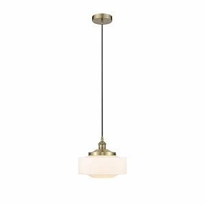 Bridgeton - 1 Light Cord Hung Mini Pendant In Modern Style-10 Inches Tall and 12 Inches Wide