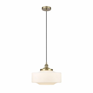 Bridgeton - 1 Light Cord Hung Mini Pendant In Modern Style-11.75 Inches Tall and 16 Inches Wide - 1311302