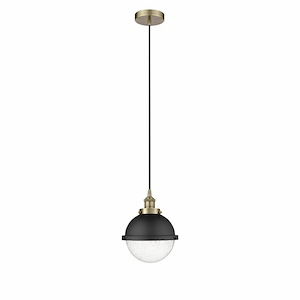 Hampden - 1 Light Cord Hung Mini Pendant In Modern Style-12.5 Inches Tall and 9 Inches Wide