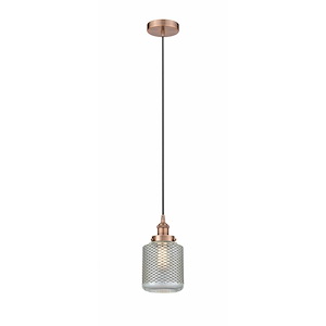 Stanton - 1 Light Mini Pendant In Industrial Style-11.5 Inches Tall and 6 Inches Wide - 1289778