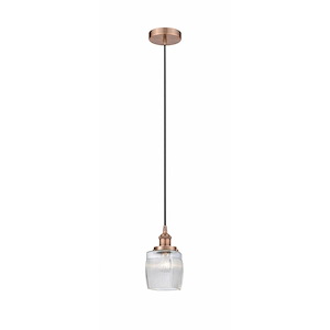 Colton - 1 Light Mini Pendant In Traditional Style-9.75 Inches Tall and 5.5 Inches Wide