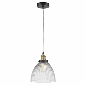 Seneca Falls - 1 Light Cord Hung Mini Pendant In Modern Style-11.75 Inches Tall and 9.5 Inches Wide - 1311293