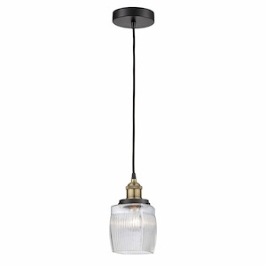 Colton - 1 Light Cord Hung Mini Pendant In Modern Style-9.75 Inches Tall and 5.5 Inches Wide - 1311295