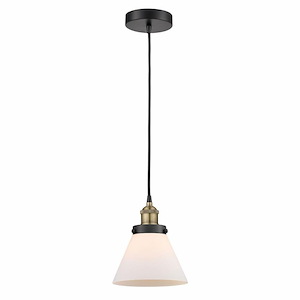 Cone - 1 Light Mini Pendant In Industrial Style-9.75 Inches Tall and 7.75 Inches Wide - 1289772