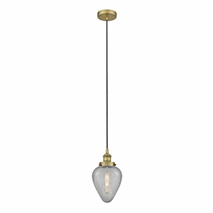 Geneseo - 1 Light Cord Hung Mini Pendant In Modern Style-10 Inches Tall and 6.5 Inches Wide - 1311296