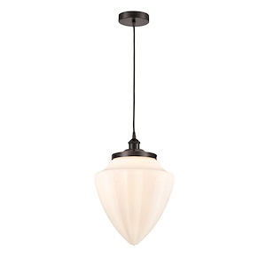Bullet - 1 Light Cord Hung Mini Pendant In Modern Style-17 Inches Tall and 12 Inches Wide - 1289836