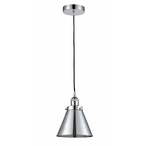 Appalachian - 1 Light Cord Hung Mini Pendant In Modern Style-9.88 Inches Tall and 8 Inches Wide - 1289820