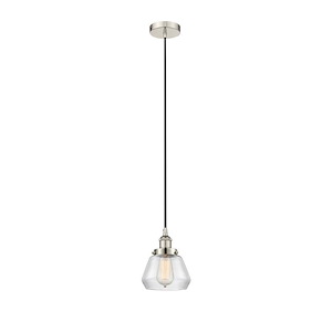 Fulton - 1 Light Mini Pendant In Industrial Style-9 Inches Tall and 6.75 Inches Wide - 1289814