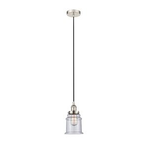 Canton - 1 Light Mini Pendant In Industrial Style-11 Inches Tall and 6 Inches Wide - 1289804