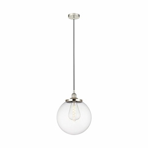 Beacon - 1 Light Cord Hung Mini Pendant In Modern Style-17.63 Inches Tall and 13.75 Inches Wide - 1311297