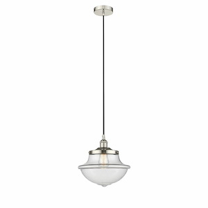 Oxford - 1 Light Cord Hung Mini Pendant In Modern Style-12.13 Inches Tall and 11.75 Inches Wide - 1311300