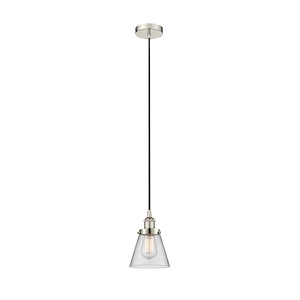 Cone - 1 Light Mini Pendant In Industrial Style-9.5 Inches Tall and 6.25 Inches Wide