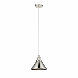 Briarcliff - 1 Light Cord Hung Mini Pendant In Modern Style-9.25 Inches Tall and 10 Inches Wide