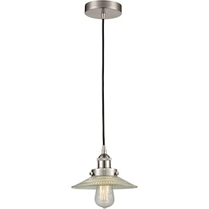 Halophane - 100W 1 LED Cord Hung Mini Pendant-5 Inch Tall and 9 Inch Wide - 1426500