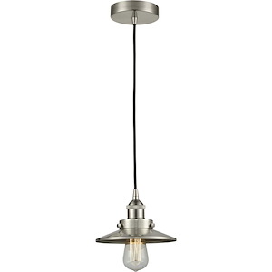 Edison - 100W 1 LED Cord Hung Mini Pendant-5 Inch Tall and 8 Inch Wide - 1426434