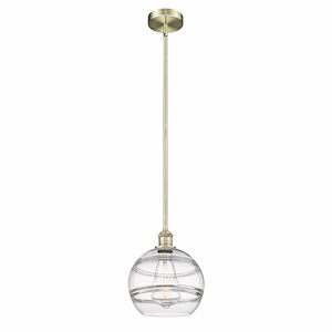 Rochester - 1 Light Stem Hung Mini Pendant In Industrial Style-11.13 Inches Tall and 10 Inches Wide - 1330285