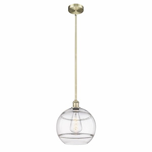 Rochester - 1 Light Stem Hung Mini Pendant In Industrial Style-12.88 Inches Tall and 12 Inches Wide