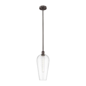 Chelsea - 1 Light Edison Stem Hung Mini Pendant-19 Inch Tall and 8 Inch Wide - 1387819
