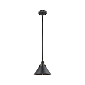 Briarcliff - 1 Light Stem Hung Mini Pendant-8 Inch Tall and 10 Inch Wide - 1426592