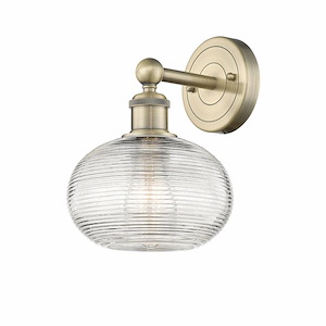 Ithaca - 1 Light Wall Sconce In Industrial Style-10.5 Inches Tall and 8 Inches Wide