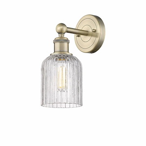 Bridal Veil - 1 Light Wall Sconce In Art Deco Style-11.25 Inches Tall and 5 Inches Wide