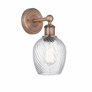 Salina - 1 Light Wall Sconce In Industrial Style-11.5 Inches Tall and 5 Inches Wide - 1316912