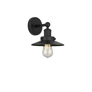 Railroad - 1 Light Cone Wall Sconce-7.25 Inch Tall and 8 Inch Wide - 1426594