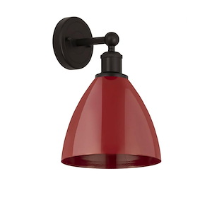 Plymouth Dome - 1 Light Wall Sconce In Industrial Style-10.75 Inches Tall and 7.5 Inches Wide - 1289879