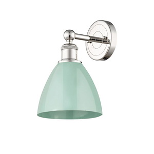 Plymouth Dome - 1 Light Wall Sconce In Industrial Style-12 Inches Tall and 7.5 Inches Wide - 1316785