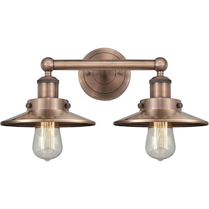 Edison - 2 Light Bath Vanity-7.25 Inch Tall and 17 Inch Wide - 1426645