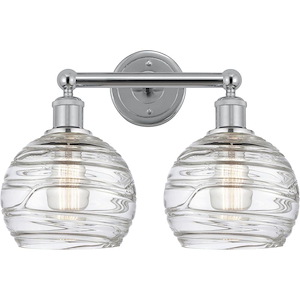 Athens Deco Swirl - 2 Light Bath Vanity-12.13 Inch Tall and 17 Inch Wide - 1311322