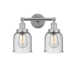 Bell - 2 Light Bath Vanity In Industrial Style-10 Inches Tall and 15.5 Inches Wide