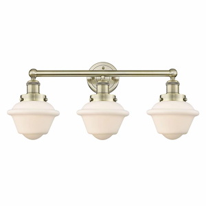 Oxford - 3 Light Bath Vanity In Industrial Style-10 Inches Tall and 24.5 Inches Wide