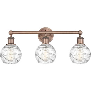 Athens Deco Swirl - 3 Light Bath Vanity-10.38 Inch Tall and 23.88 Inch Wide - 1289961