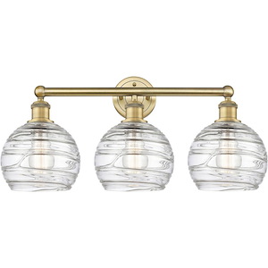 Athens Deco Swirl - 3 Light Bath Vanity-12.13 Inch Tall and 26 Inch Wide - 1311332