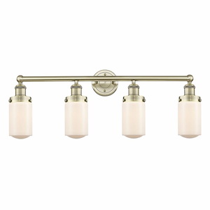 Dover - 4 Light Bath Vanity In Industrial Style-10 Inches Tall and 33.5 Inches Wide