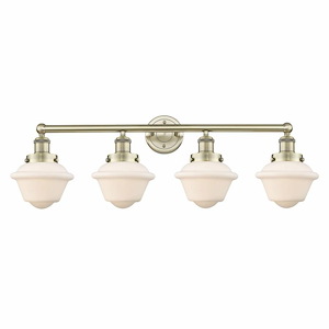 Oxford - 4 Light Bath Vanity In Industrial Style-10 Inches Tall and 33.5 Inches Wide - 1316888