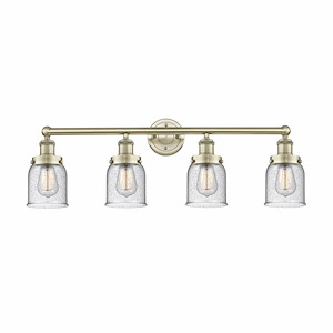 Bell - 4 Light Bath Vanity In Industrial Style-10 Inches Tall and 33.5 Inches Wide