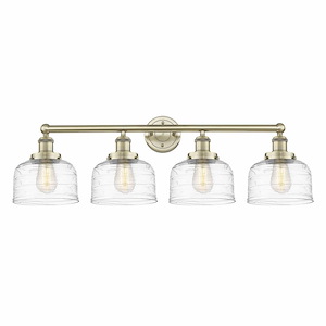 Bell - 4 Light Bath Vanity In Industrial Style-10 Inches Tall and 33.5 Inches Wide
