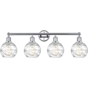 Athens Deco Swirl - 4 Light Bath Vanity-10.38 Inch Tall and 32.88 Inch Wide - 1289957