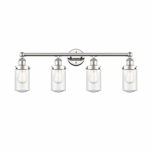 Dover - 4 Light Bath Vanity In Industrial Style-10 Inches Tall and 33.5 Inches Wide