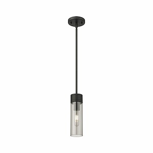 Boreas - 1 Light Stem Hung Mini Pendant-10 Inch Tall and 3 Inch Wide - 1364648